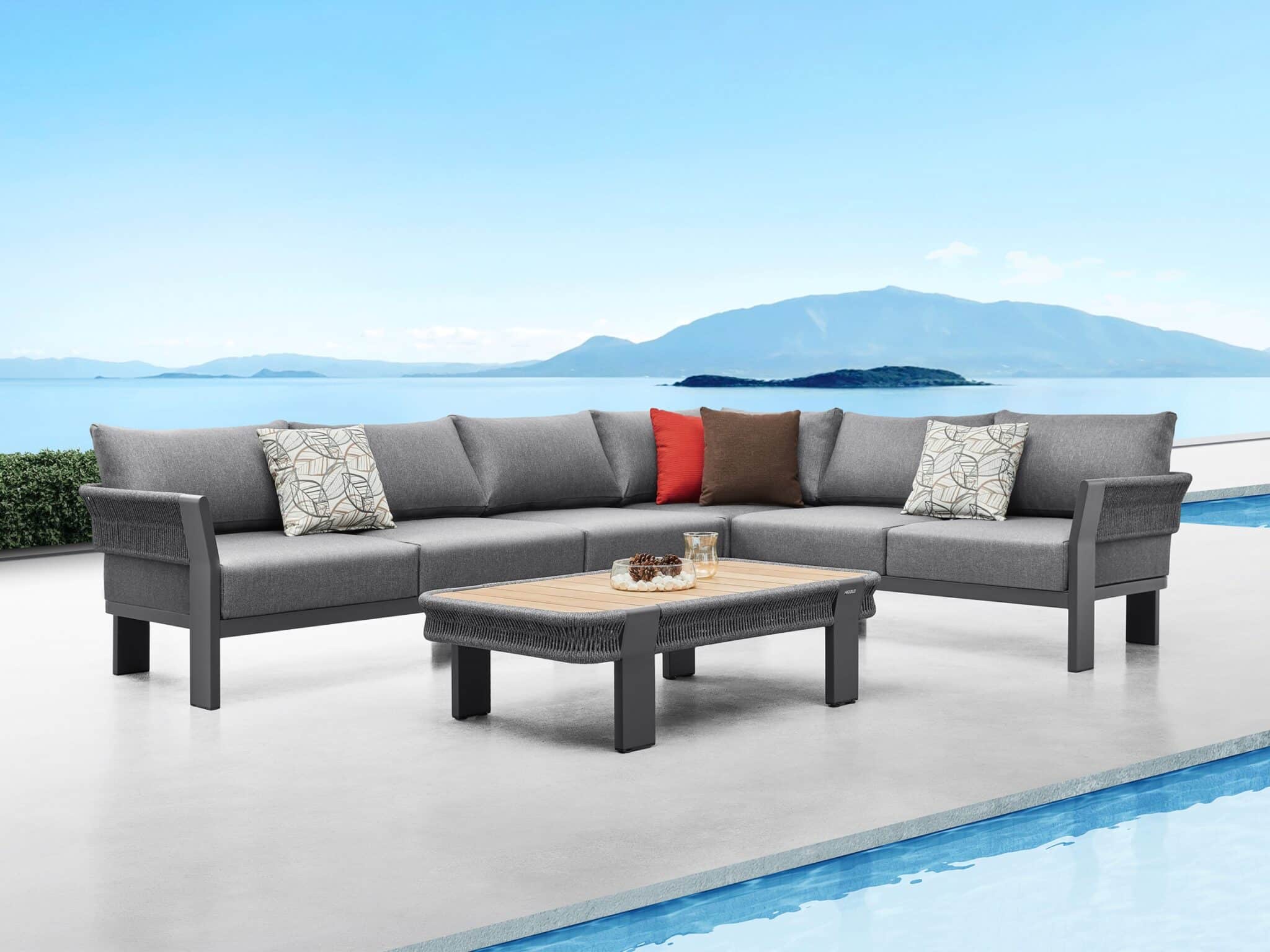 Mobilier gradina Borromeo coltar 5 locuri masuta Higold 205450B