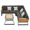 Mobilier gradina New York coltar 4 locuri masuta Higold 2040620
