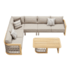 Mobilier gradina Riva coltar 5 locuri masuta Higold 206450