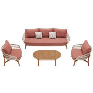 Mobilier gradina Vasca canapea 3 locuri 2 fotolii masuta Higold 301520