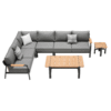 Mobilier gradina Visconti coltar 5 locuri 2 masute Higold 301980