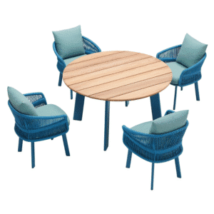 Set gradina Aio masa rotunda cu 4 scaune Higold 205590