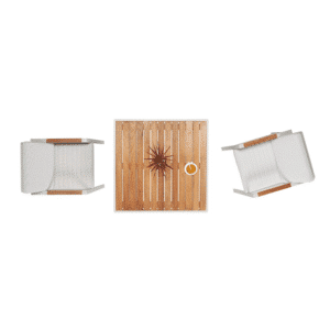 Set gradina Nofi masa dreptunghiulara cu 4 scaune Higold 680160