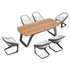 Set gradina Onda masa cu 6 scaune Higold 2042330