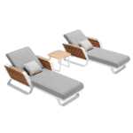 Set sezlong gradina Wing 2 sezlonguri si masuta Higold 204951_S