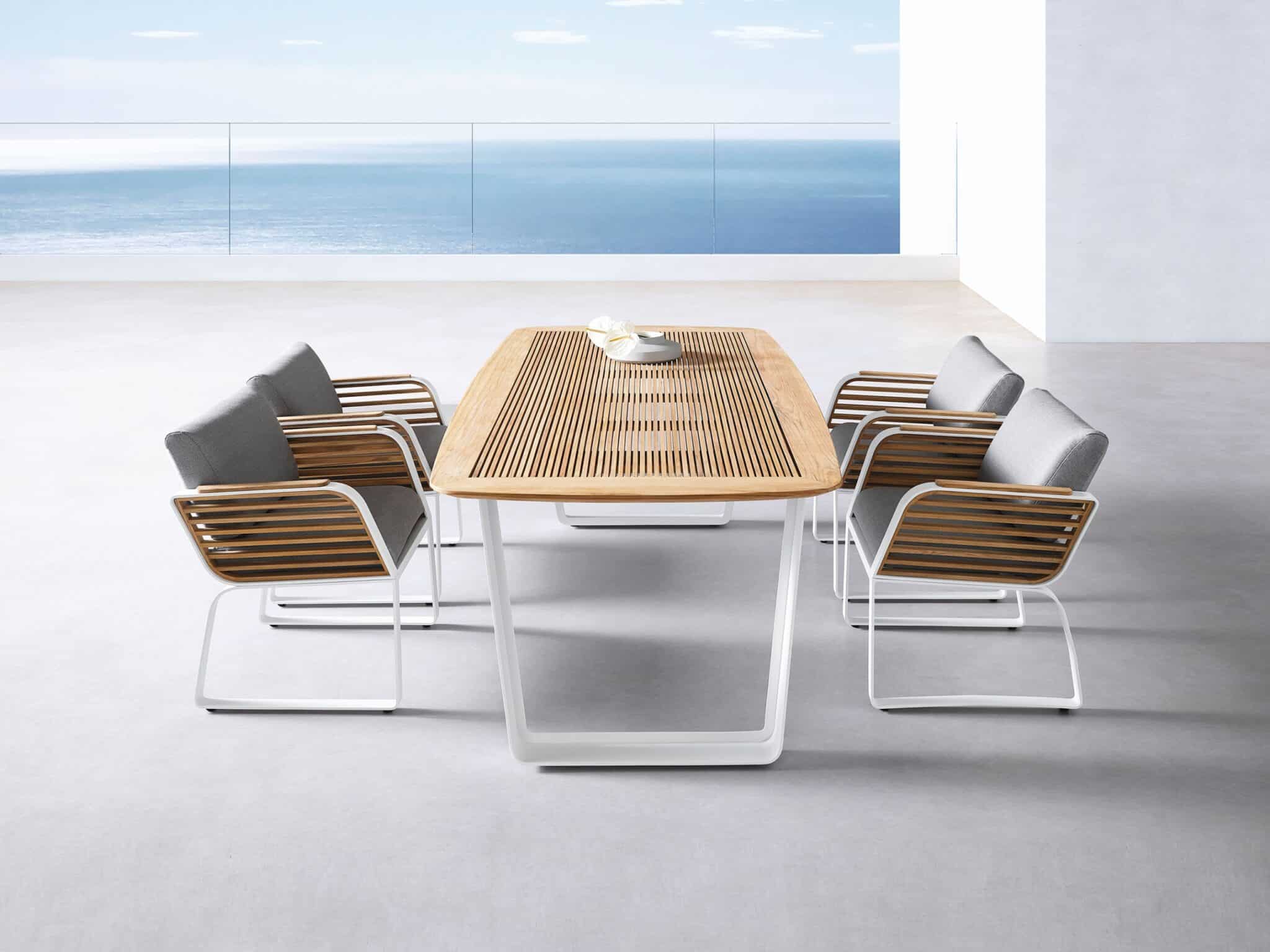 Set gradina Wing masa dreptunghiulara cu 6 scaune Higold 2049140