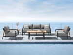 Mobilier gradina Visconti canapea 3 locuri 2 fotolii 2 masute Higold 301940