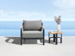 Mobilier gradina Visconti, canapea 3 locuri 2 fotolii 2 masute, Higold - imagine 3