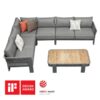 Mobilier gradina Borromeo coltar 5 locuri masuta Higold 205450B