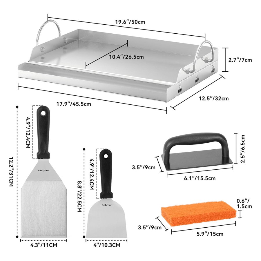 Plancha universală oțel inoxidabil, Grill Expert